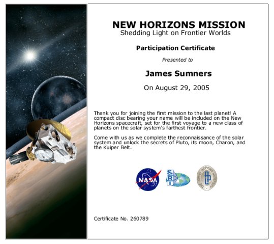 I'm going to Pluto!